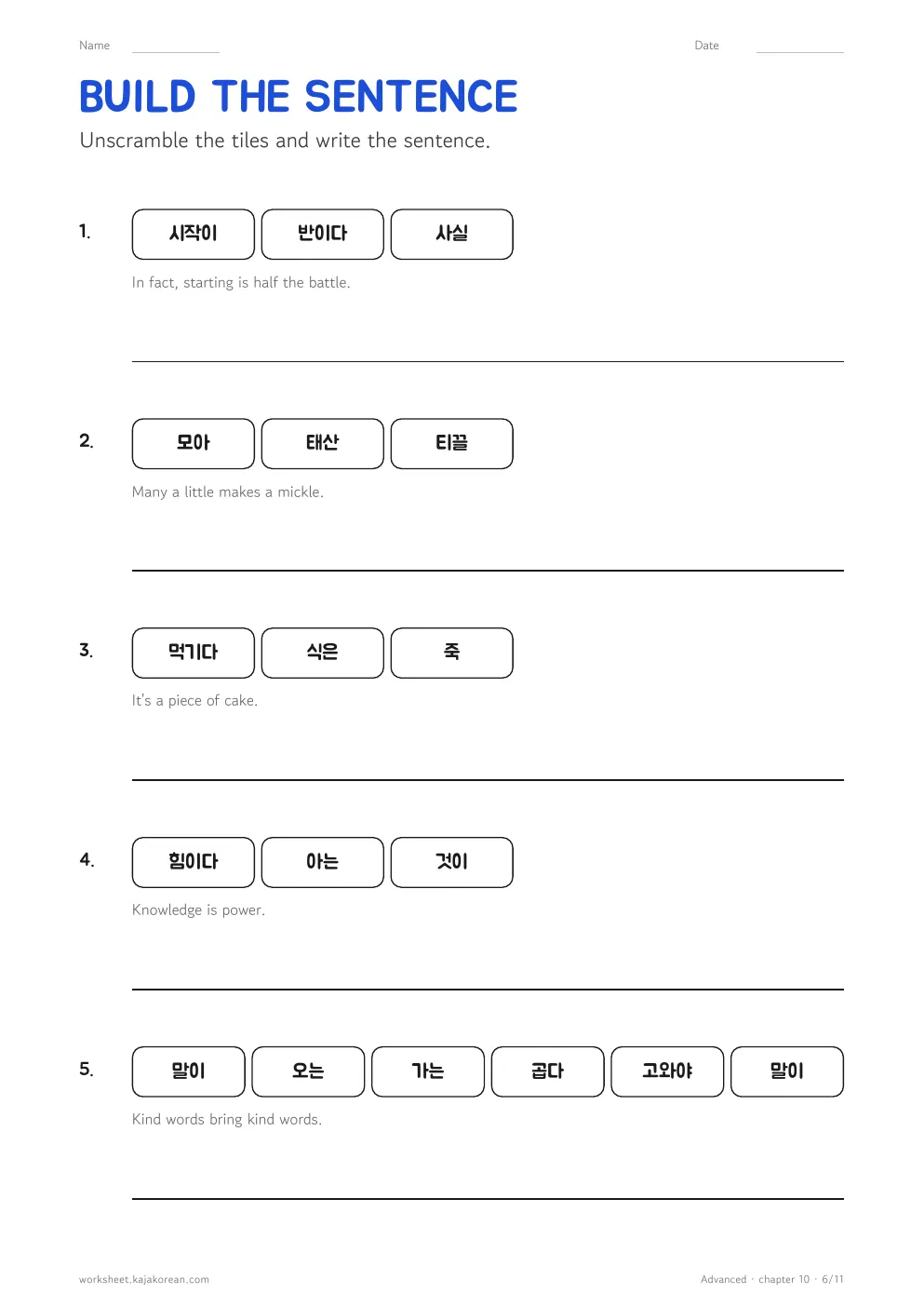 Idioms and Proverbs — page 6