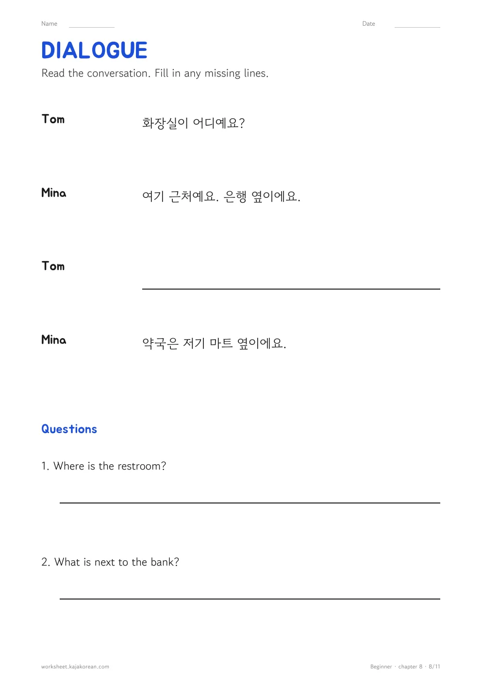 Places in Town — page 8