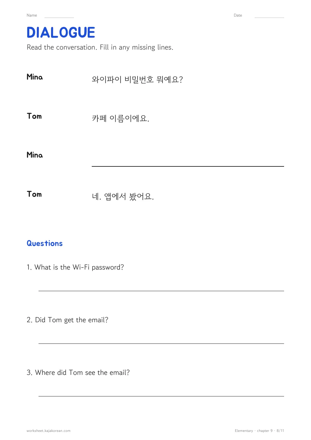 Phone and Internet — page 8
